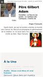 Mobile Screenshot of pere-gilbert-adam.org